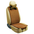 Car Seat Cushion Flat Shape Double Sides Use with Flax and Velvet-Brown